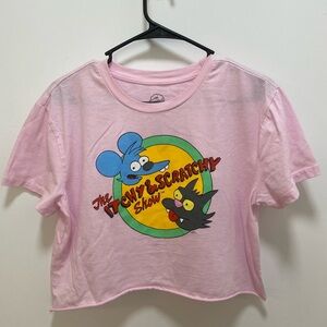 The Simpsons Itchy & Scratchy Show Crop Top